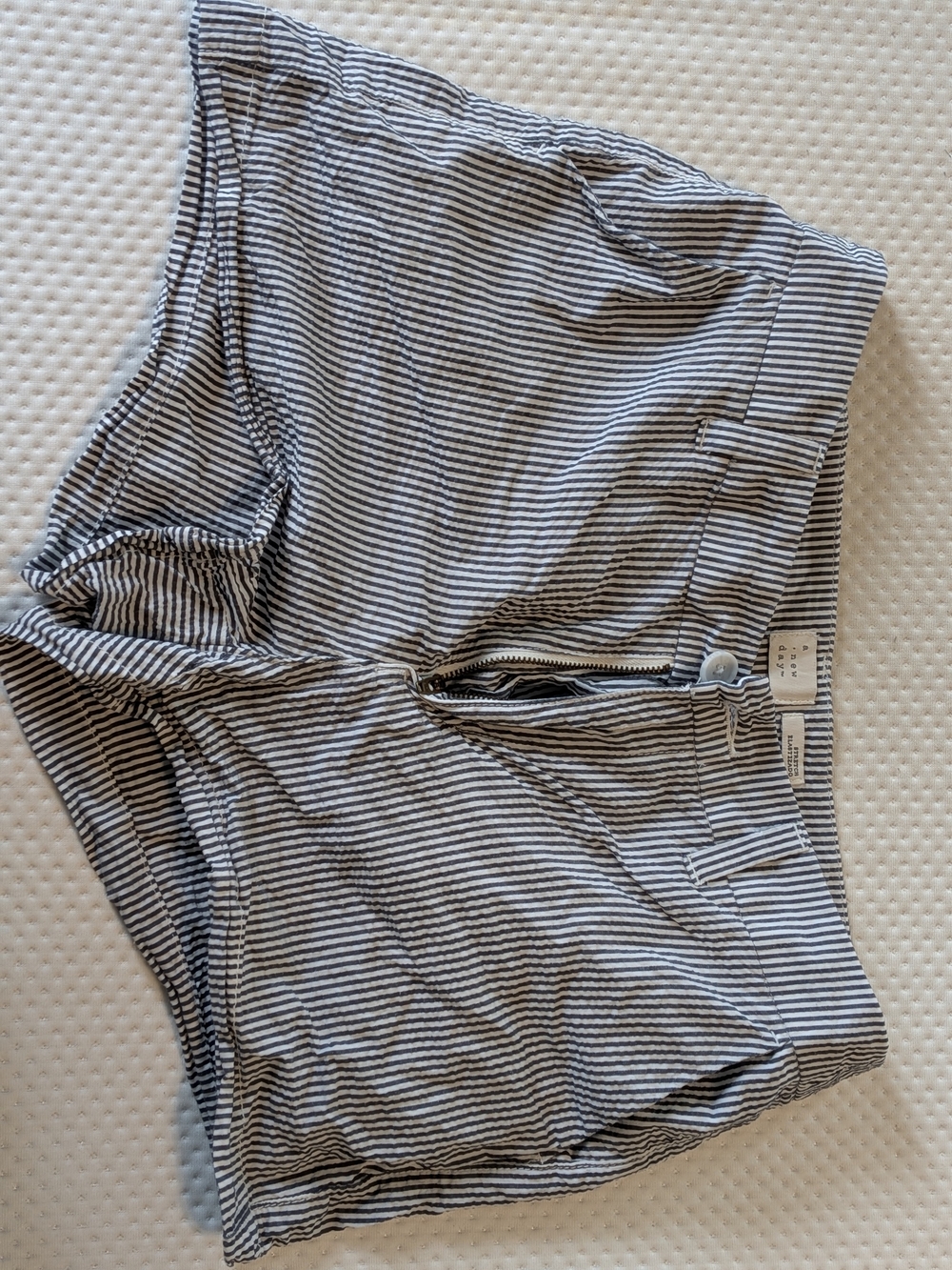 A New Day Blue & White Striped Women’s Shorts